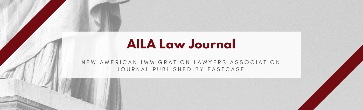 AILA Law Journal Published by Fastcase’s Full Court Press