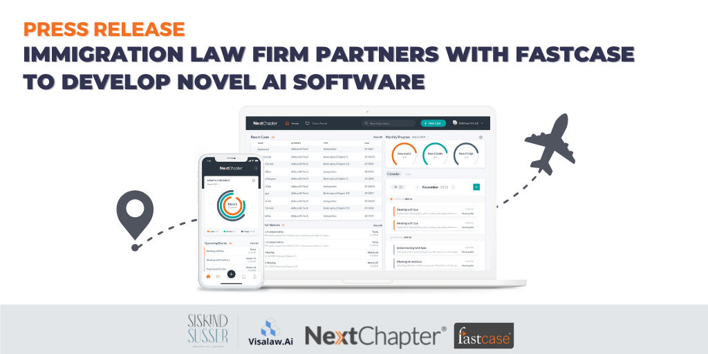 Visalaw.ai Immigration Law Firm Partners with Fastcase to Develop Novel AI Software