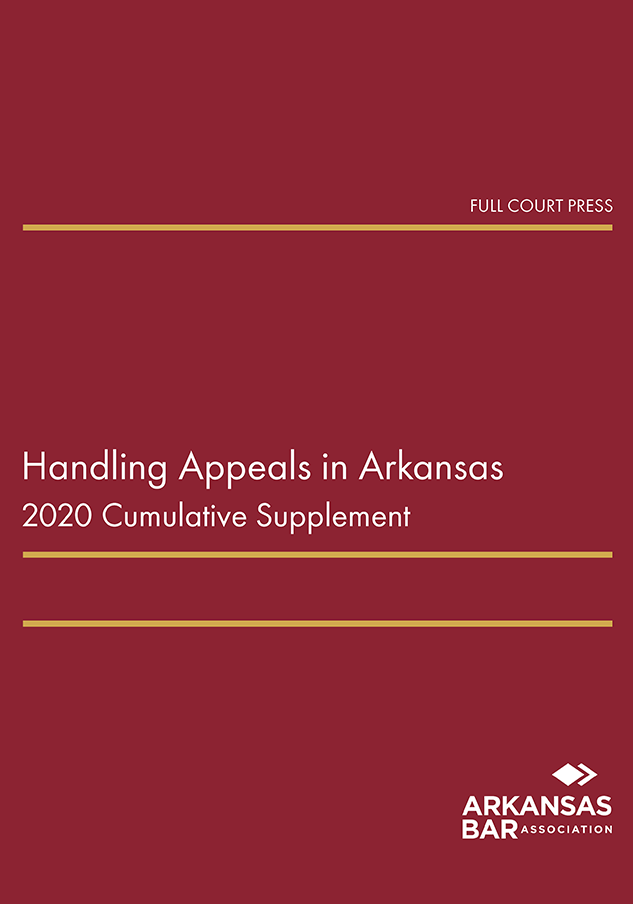 cover_handling appeals in arkansas 2020 supplement