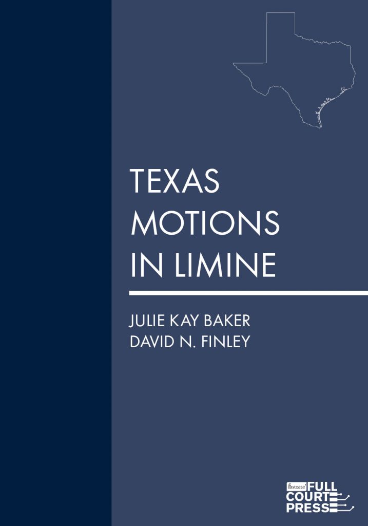 Texas Motions in Limine Fastcase
